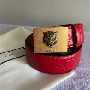 Gucci | Accessories | Gucci Guccissima Leather Belt Gold  display picture 2
